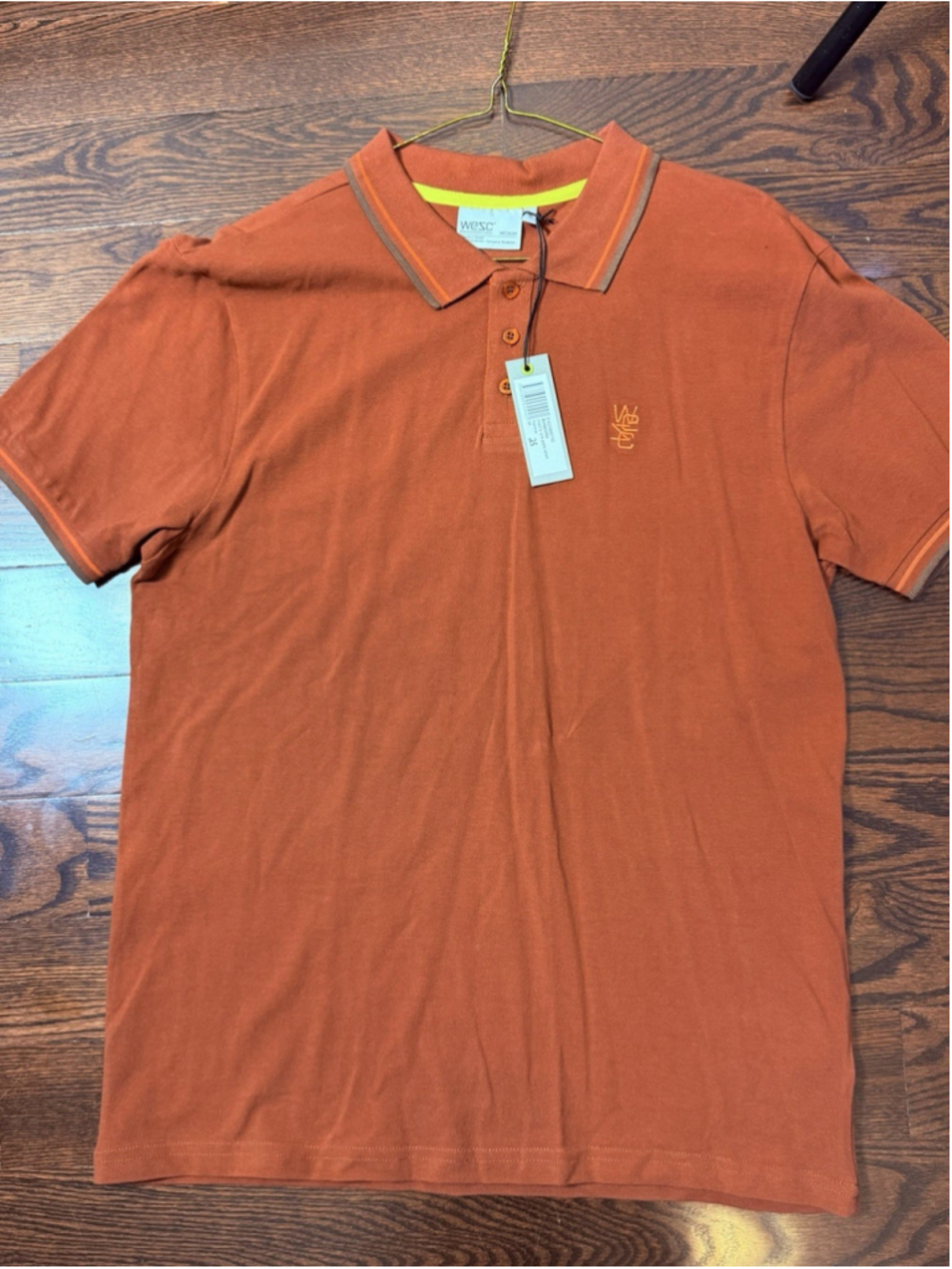 WESC Man Mauve Corduroy Polo We Are the Superlative Conspiracy Sweden M
